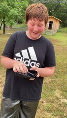 Teenage Boy Overwhelmed by Colorful World