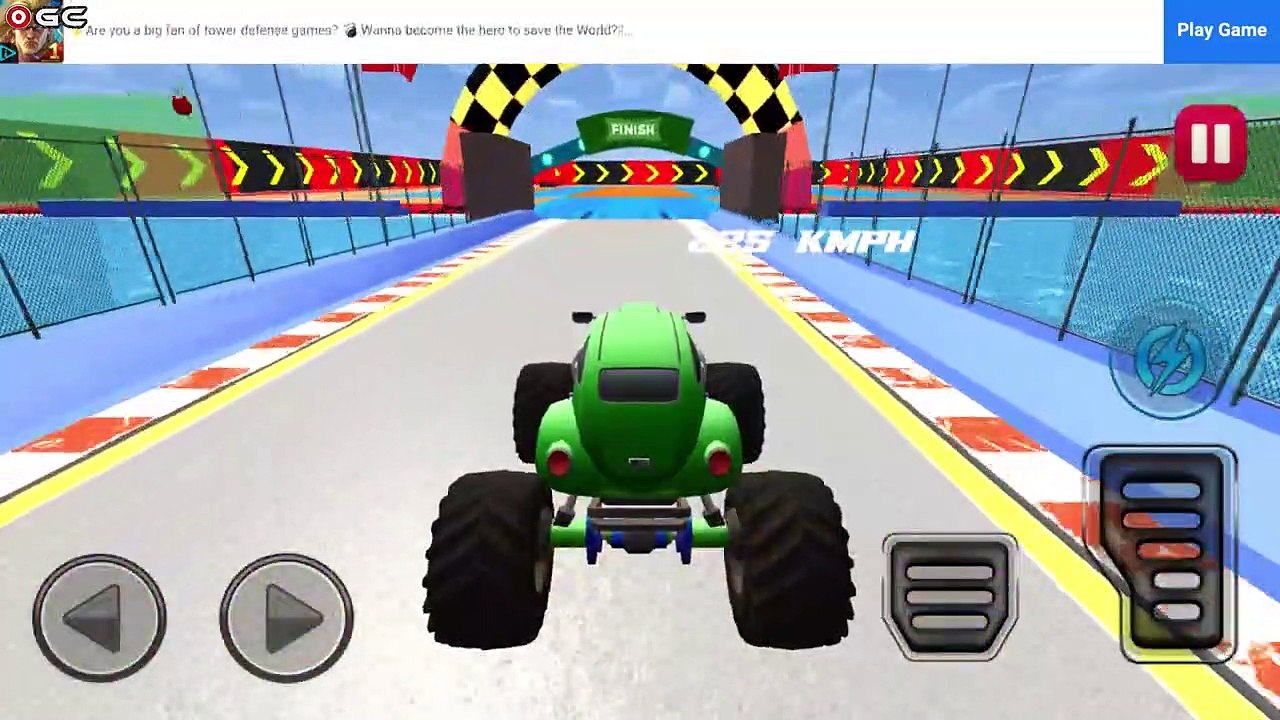 Monster Truck Stunts Race Mega Ramps Truck Game - Impossible Car Stunt Racing - Android GamePlay