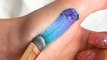 One dip into these multi-chrome pigments makes for the perfect swatch