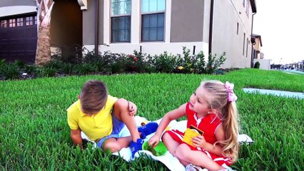 Diana And Her Barbie Car - Camping Adventure