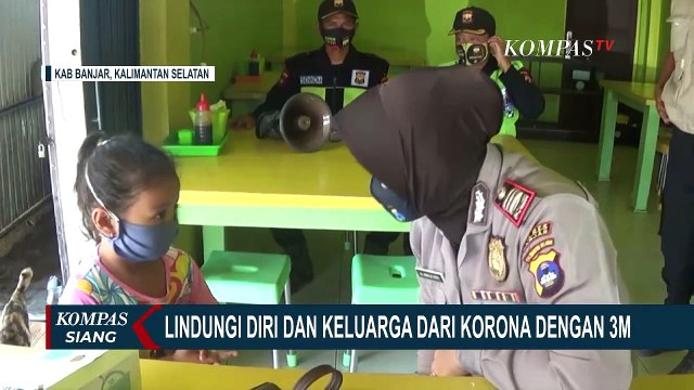Kasat Bhabinkamtibmas Polres Banjar Lindungi Diri dan Keluarga dari Corona dengan 3M