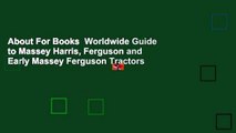 About For Books  Worldwide Guide to Massey Harris, Ferguson and Early Massey Ferguson Tractors