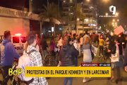 Miraflores: parque Kennedy y Larcomar también fueron escenario de protestas