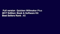 Full version  Quicken Willmaker Plus 2017 Edition: Book & Software Kit  Best Sellers Rank : #2