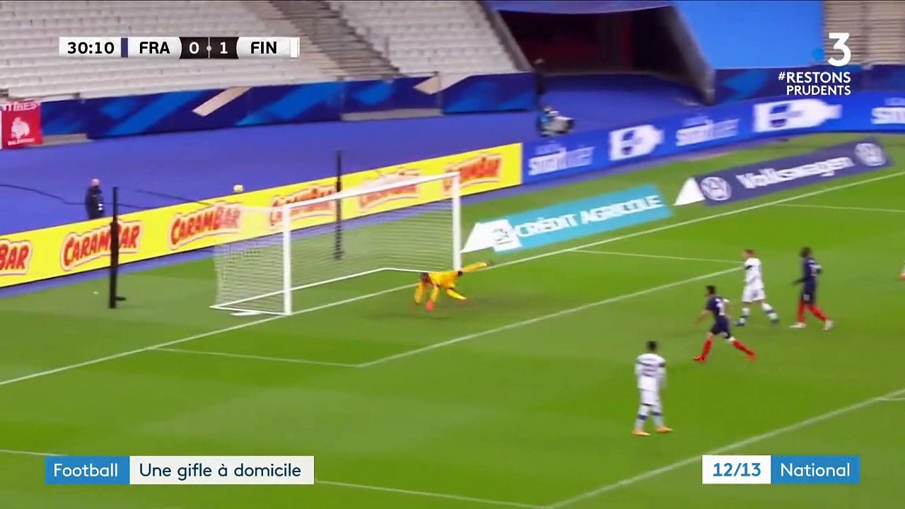 Football : la France a pris "une bonne gifle" face à la Finlande