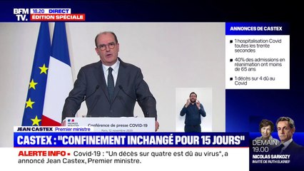 Jean Castex: "Il ne serait pas raisonnable d'espérer pouvoir organiser de grandes fêtes" pour Noël