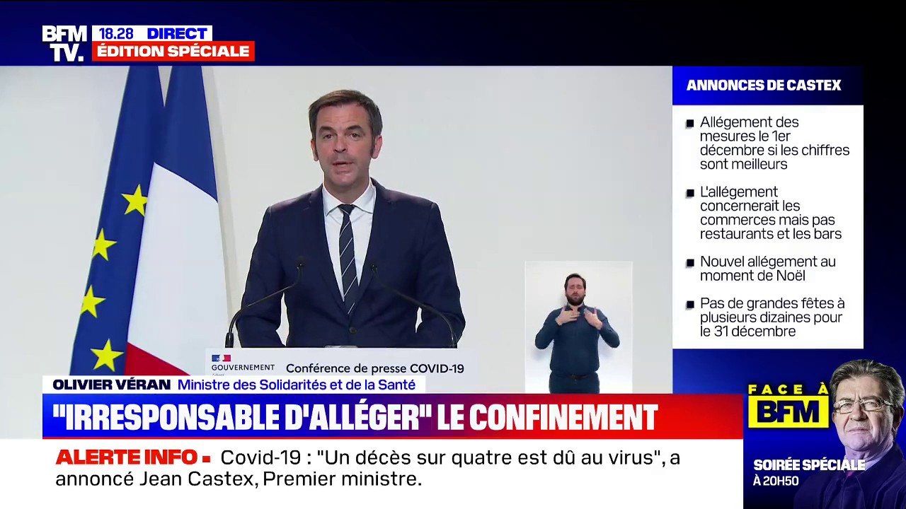 Olivier Véran: "Sur la semaine qui s'est écoulée, 160.000 tests antigéniques ont été faits auprès de soignants"