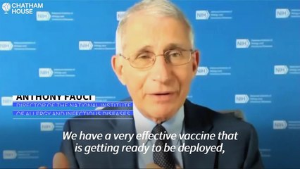 Fauci urges public to "double down" on public health measures ahead of coronavirus vaccine