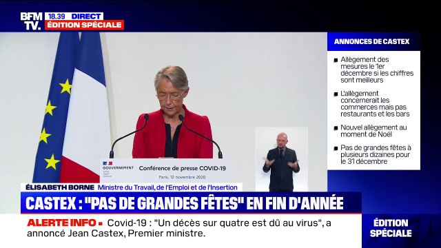 Élisabeth Borne: Ceux dont les tâches peuvent être entièrement réalisées à distance doivent télétravailler cinq jours sur cinq