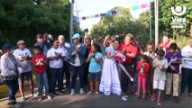 Familias de Esquipulas celebran la inauguración calles asfaltadas