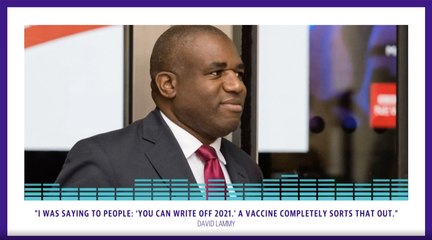 David Lammy predicts COVID crisis will be over by next summer