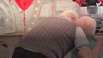 Devoted wife surprises dementia-stricken husband by moving into his care home