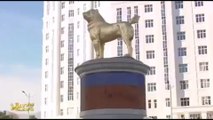 Turkmenistan President reveals massive statue of his favourite dog