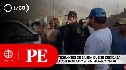 Capturan a banda que desmantelaba autos robados en Huarochiri | Primera Edición