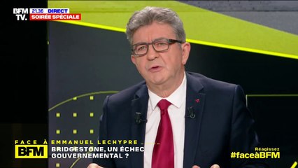 Pour Jean-Luc Mélenchon, Bridgestone est un "symbole du scandale de cet argent qu'on a déversé sans contrepartie ni garantie"
