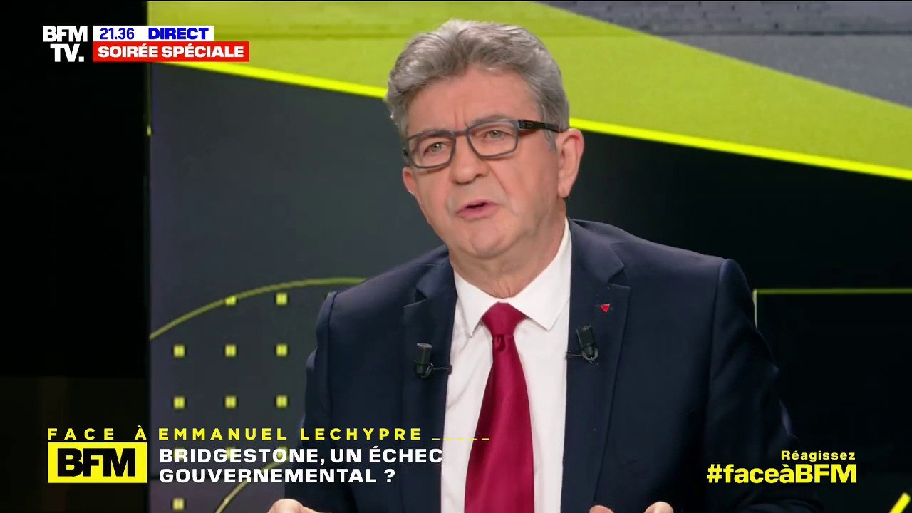 Pour Jean-Luc Mélenchon, Bridgestone est un "symbole du scandale de cet argent qu'on a déversé sans contrepartie ni garantie"