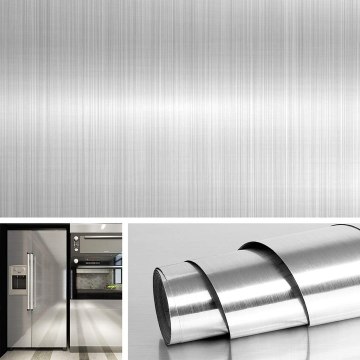 This Stick-On Stainless Steel Wallpaper Will Instantly Upgrade Your Appliances