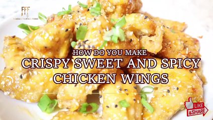 HOW TO MAKE SWEET AND SPICY CRISPY CHICKEN WINGS l CRISPY SWEET AND SPICY CHICKEN WINGS RECIPE