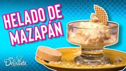 Helado de mazapán casero ¡solo 4 ingredientes!