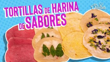 ¿Cómo hacer tortillas de harina de sabores?