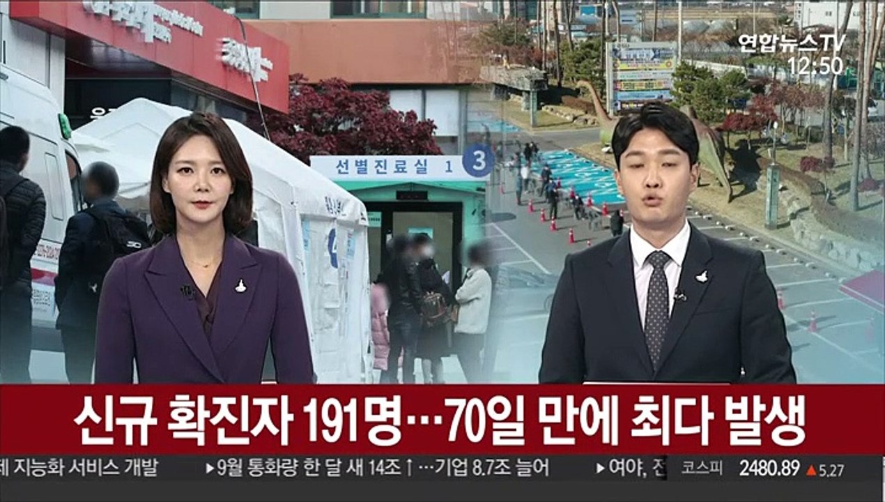 신규 확진자 191명…70일 만에 최다 발생