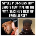 Tray Bndo releases mixape cover art and receives major co-sign from Styles P, who says he's next up from Jersey
