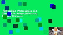 Full version  Philosophies and Theories for Advanced Nursing Practice Complete