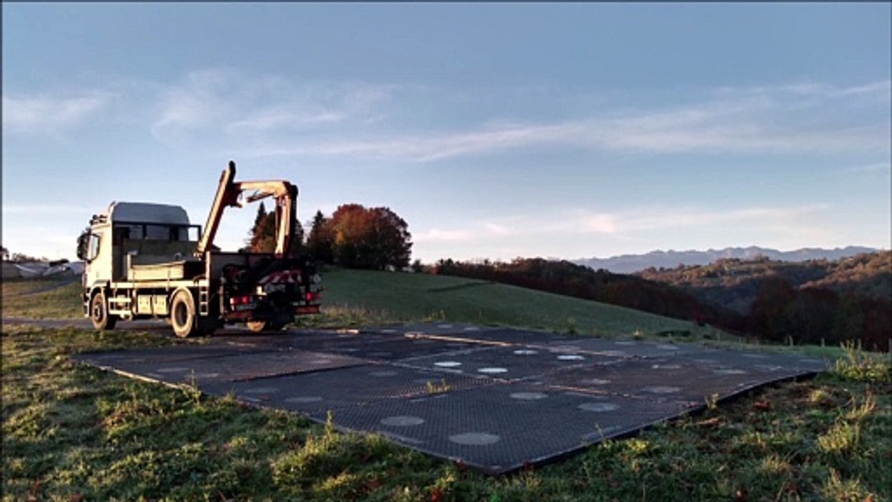 Création d'une piste de roulage