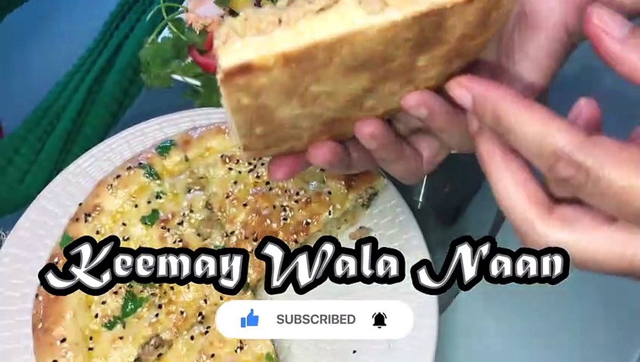 Keemay Wallay Naan - Keema/Qeema Naan Recipe - Keema Naan On Tawa  And In Oven Recipe - قیمه نان