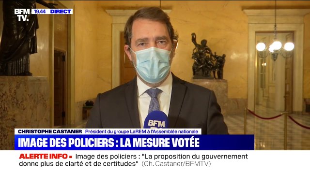 Loi sécurité globale: pour Castaner, il ne s'agit pas d'interdire de filmer