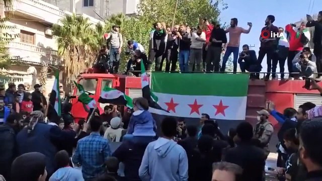 - El Bab'ta siviller, mülteci konferansını protesto etti- 'Biz mülteci değiliz, Rus ve İran işgalinin ardından zorla göç ettirildik'