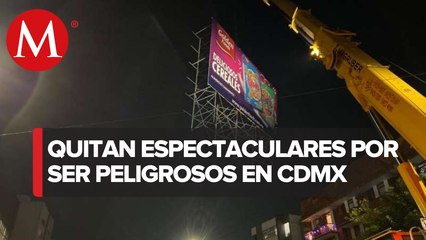 Invea retira tres espectaculares en dos alcaldías de CdMx