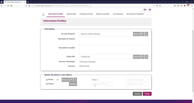 Vinitech-Sifel VIRTUAL 2020 _ Tutoriel exposants Mes premiers pas sur la plateforme