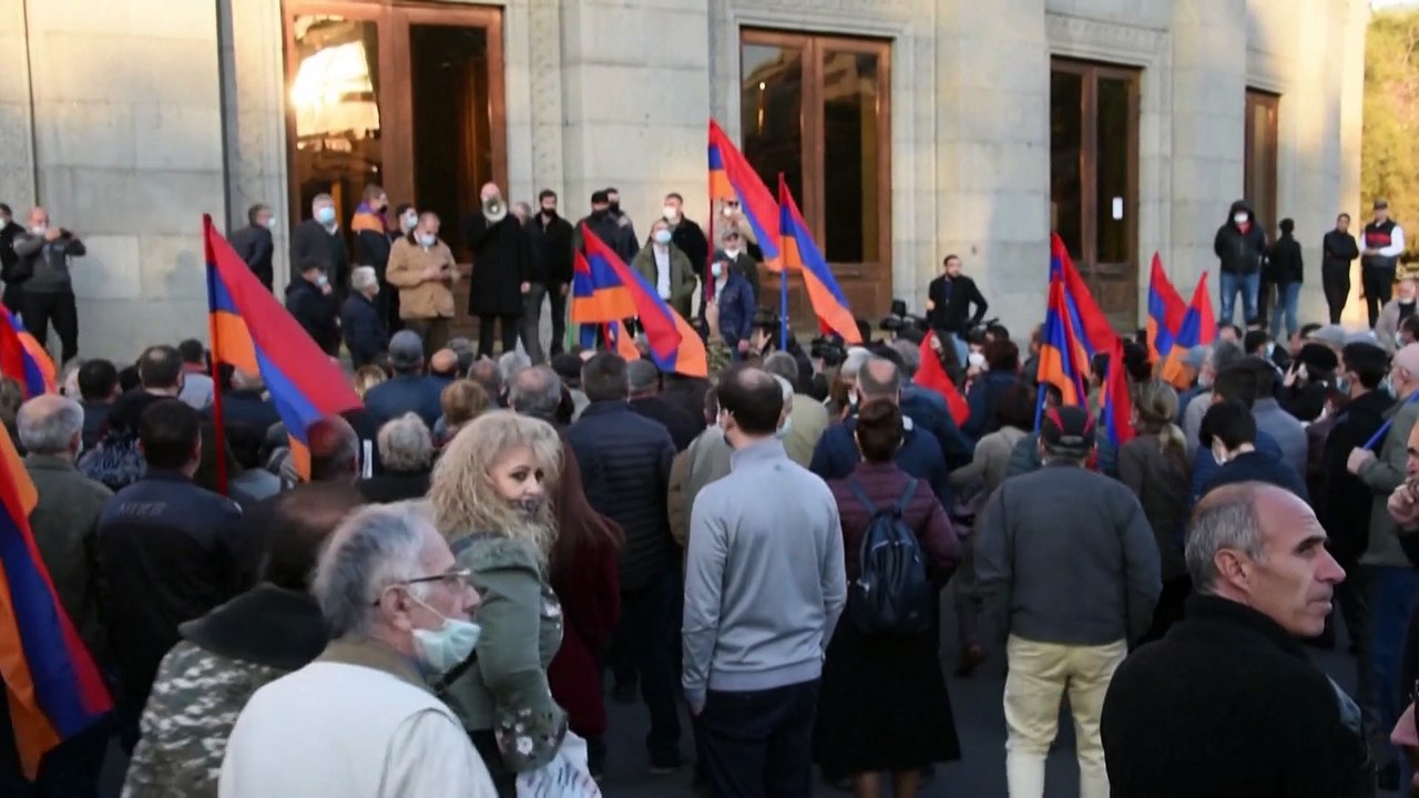 Proteste in Armenien - Polizei nimmt führende Oppositionelle fest