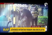 Delincuentes intentaron robar bicicleta durante marcha en el Centro de Lima