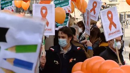 La concertada protesta frente al Congreso