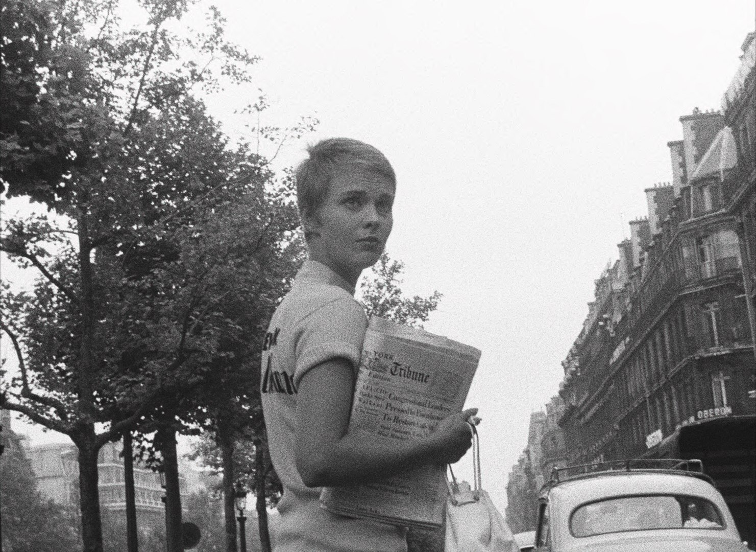 Breathless A Bout De Souffle Clip Jean Seberg New York Herald Tribune Video Dailymotion