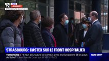 Jean Castex est à l'hôpital de Strasbourg pour rendre visite aux équipes de réanimation et d'infectiologie