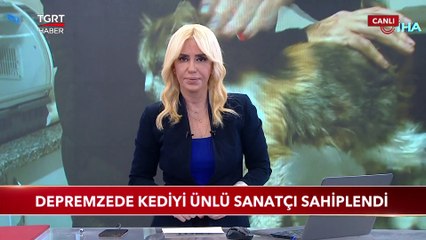 Depremzede Kediyi Haluk Levent Sahiplendi