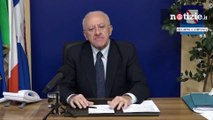 Coronavirus, De Luca e la zona Rossa in Campania: 