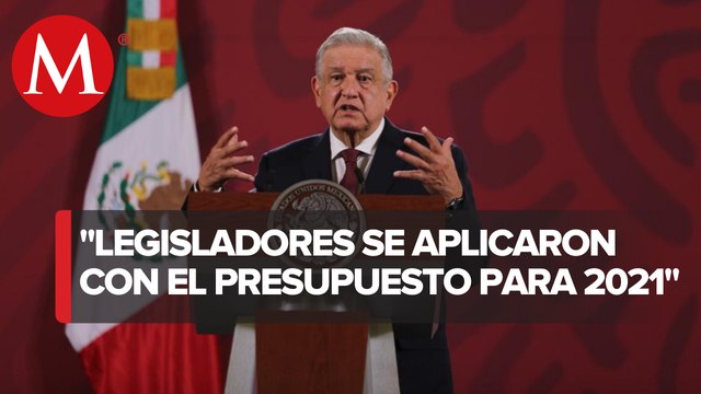 AMLO felicita a diputados por aprobación de Presupuesto de Egresos 2021
