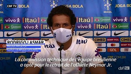 Neymar n'a pas récupéré de sa blessure, forfait pour le Brésil