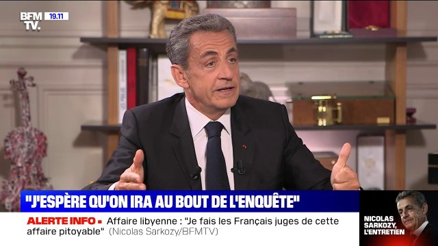 Nicolas Sarkozy sur l’affaire libyenne: Ce dossier n’est truffé que de faux