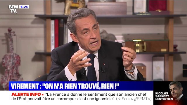 Nicolas Sarkozy: S'il y avait le moindre élément, il m'aurait été servi