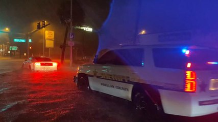 On the ground as Eta makes a second landfall