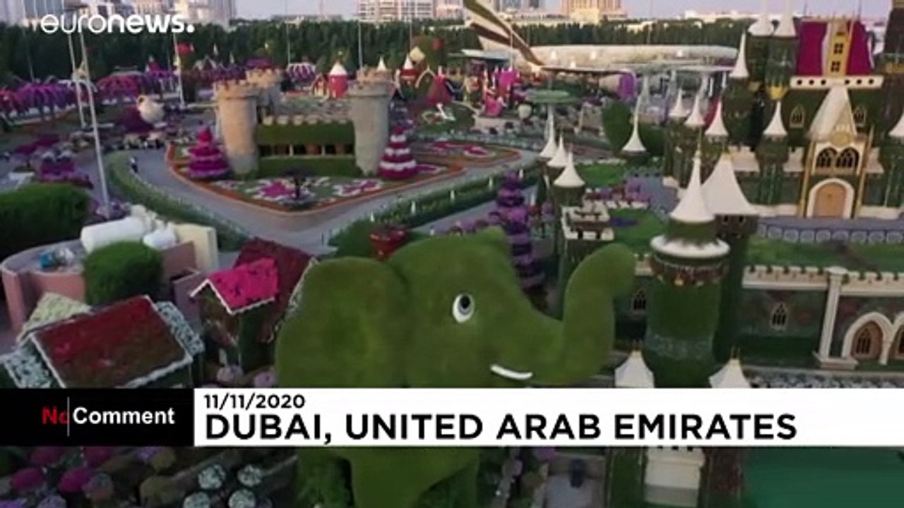 Fotopause im Blumentunnel: Dubai öffnet seinen 'Miracle Garden'