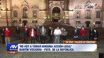 Ultimo mensaje de presidente Martin Vizcarra antes de abandonar palacio de gobierno tras se vacado por el congreso de la república del Perú