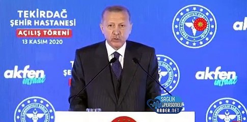 Cumhurbaşkanı Koronavirüs'den Vefat Eden Sağlık Çalışanlarına Şehit Dedi!