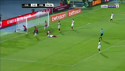 Arturo Vidal second GOAL Chile 2-0 Peru (Full Replay)