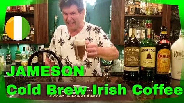 Jameson Cold Brew Irish Coffee with RumChata whipped topping